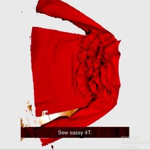 4T sew sassy ruffle top.